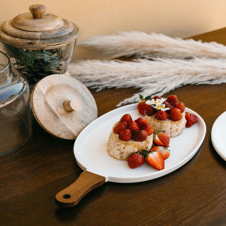 image 1 of Woody Collection Porcelain Serving Board
