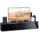 image 6 of HOMCOM Wall Mounted TV Stand Unit with Storage and High Gloss Effect, Black