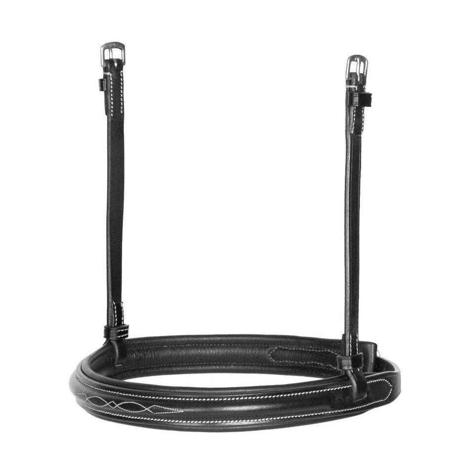 Shires Avignon Padded Raised Cavesson Noseband Black | Size: Cob
Colour: Black