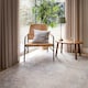 image 2 of KUKOON Neutral Beige Distressed Traditional Medallion Non Slip Washable Low Pile Rug 80cm x 150cm