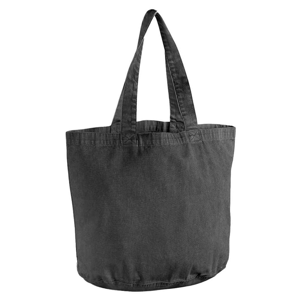 image 1 of Westford Mill Garment Dyed Tote Bag - Vintage Black - One Size