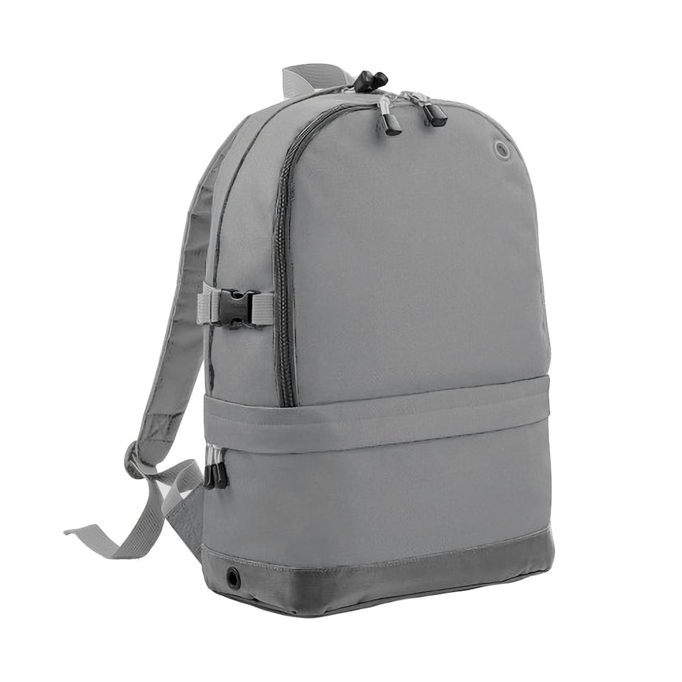 BagBase Backpack / Rucksack Bag (18 Litres Laptop Up To 15.6 Inch) - Grey Marl - One Size
