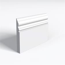 Pack of 15 (Total 15 Units) - Moisture Resistant MDF Primed 330 Skirting Board & Rebate - 25mm (T) x 69mm (H) x 4200mm (L)