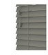 image 1 of 140cm Smooth Grey Smooth Finish Faux Wood Venetian Blinds with Strings  (120cm Drop) | Grey | Grey