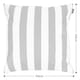 image 4 of Cushion 43x43cm Deck Stripe Orange, Double Sided