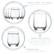 image 2 of LAV Diamond Shot Glasses - 80ml - Clear - Pack of 6 Clear