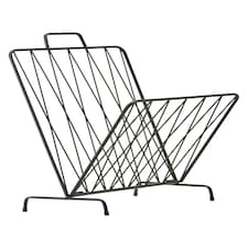 Interiors by Premier Avento Black Magazine Rack