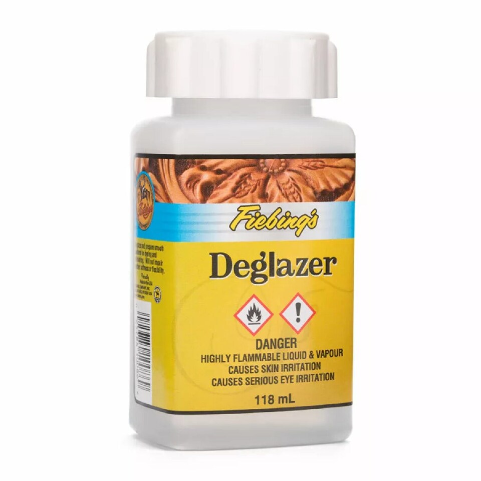 image 1 of Fiebing's Leather Preparer & Deglazer - Finish Remover for Painting Prep 4oz | Clear