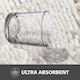 image 4 of Non Slip Bath Mat Water Absorbent Shower Mats Machine Washable Bathroom Rug, White | White