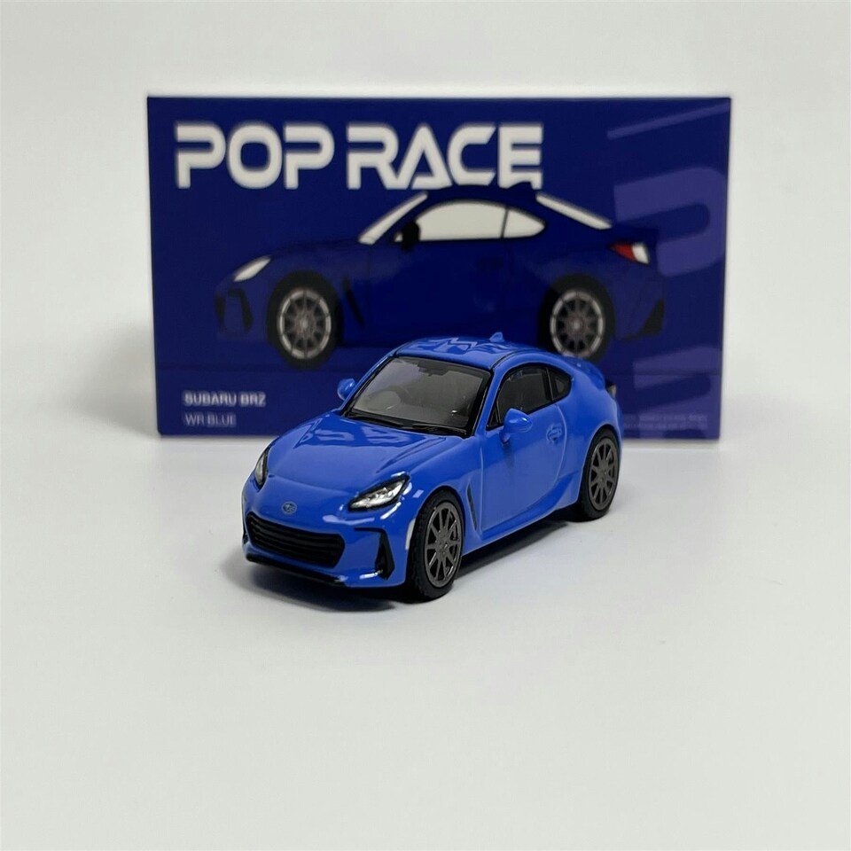 image 1 of Subaru BRZ WR Blue 1:64 Scale Pop Race PR64SBRZBL01