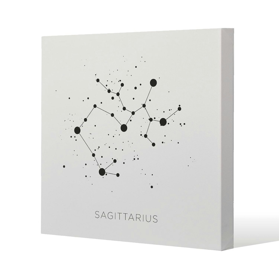 Star constellation zodiac sagittarius (canvas) 90 x 90 x 4cm