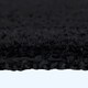 image 5 of Homescapes Luxury Reversible Semi Circle Bath Mat - Black Black