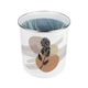 image 3 of Proteas Flowers Food Waste Caddy - Metal 2L Decorative Kitchen Compost Bin