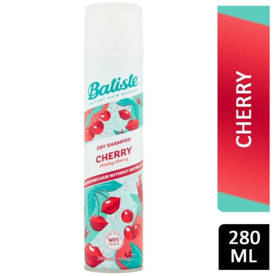 image 1 of Batiste  Dry Shampoo Spray Cheeky Cherry 280 ml | Cream