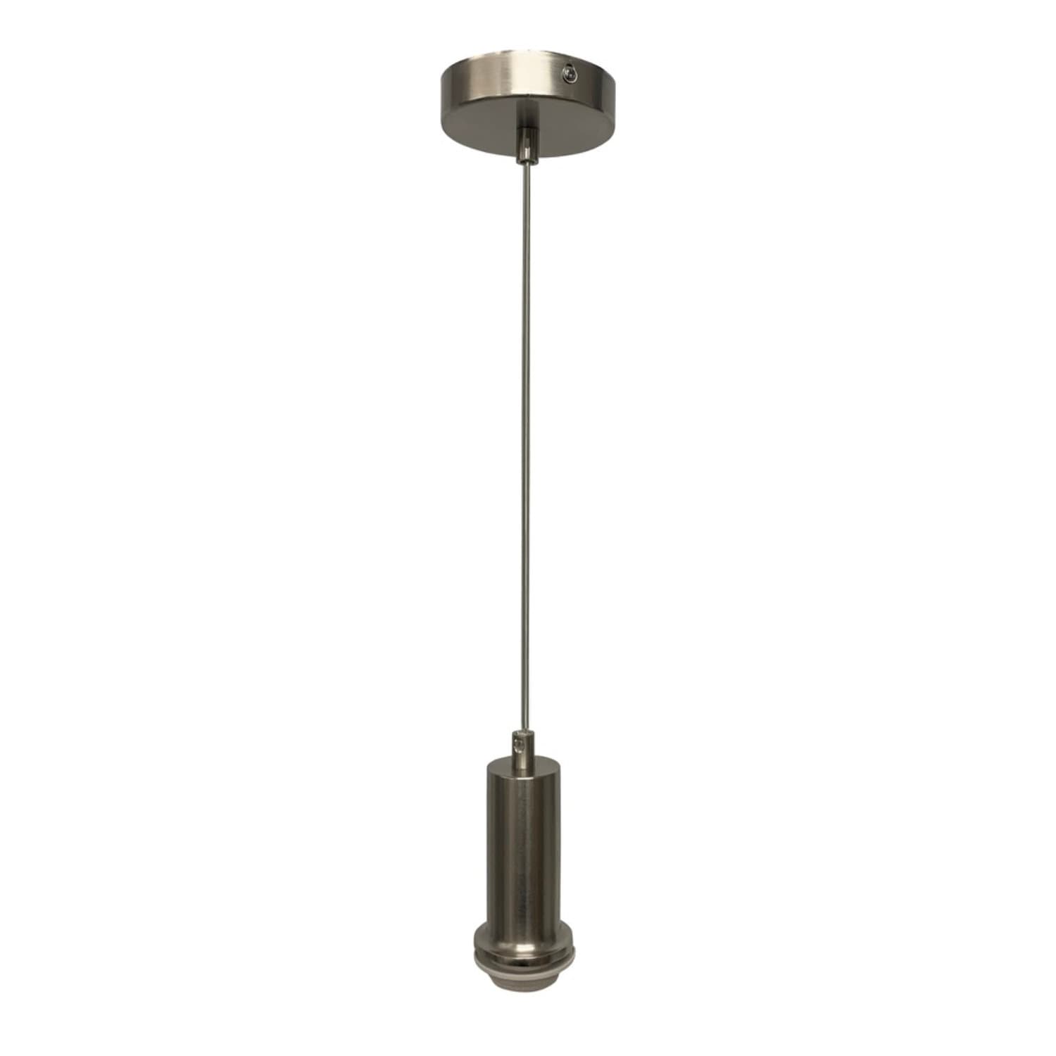 First Choice Lighting Celine Satin Nickel Ceiling Pendant Flex Suspension Kit for Shades in Silver