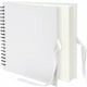 image 2 of ARPAN Spiral Bound Scrapbook Album – 50 Sheets / 100 Pages, 200 GSM Thick Paper – DIY Photo Album Memory Book with Ribbon Closure (26 x 25.5 cm) for Wedding, Baby, Travel, Artwork & Scrapbooking