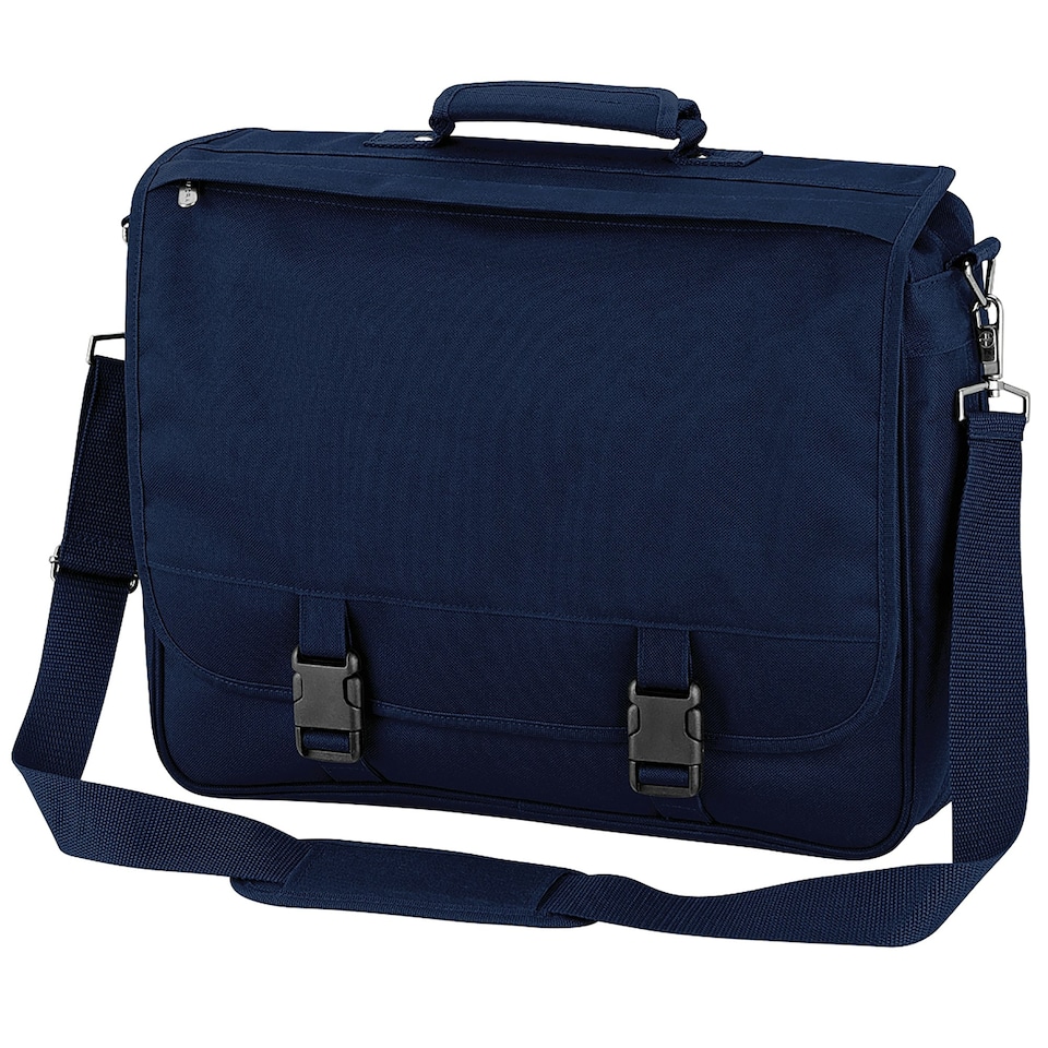 image 1 of Quadra Portfolio Briefcase Bag - 12 Litres - French Navy - One Size | Multi