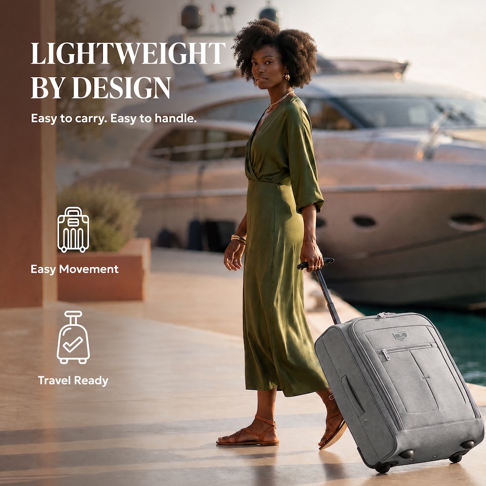 image 1 of Lugg Mars Soft Cabin Bag with Wheels 56x45x25cm for EasyJet Overhead Locker
