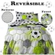 image 6 of VELVETIO Football Stamp Duvet Cover Set Easy Care Polycotton Kids Beddings Grey | Double