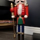 image 5 of 50cm Red Countdown Wooden Christmas Nutcracker Decoration
