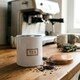 image 4 of Harbour Housewares 3pc Tea Coffee Sugar Canister Set - Round Metal Airtight Kitchen Canister Tin Pots