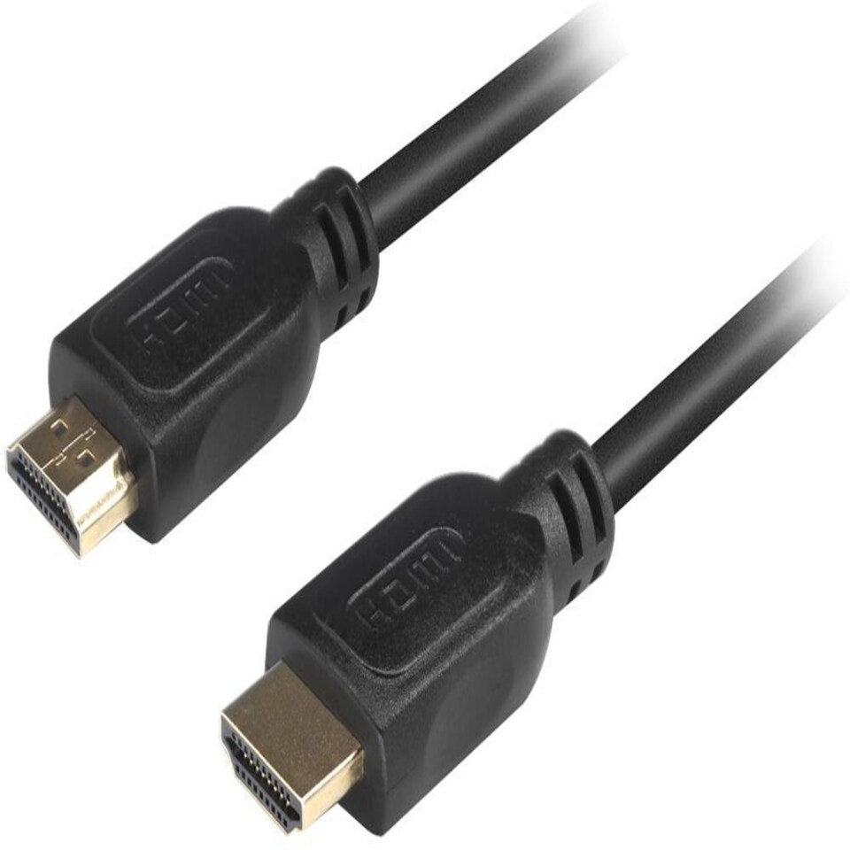 DYNAMODE High Speed HDMI Lead Male to Male Gold Plated Connectors 1.8m Black