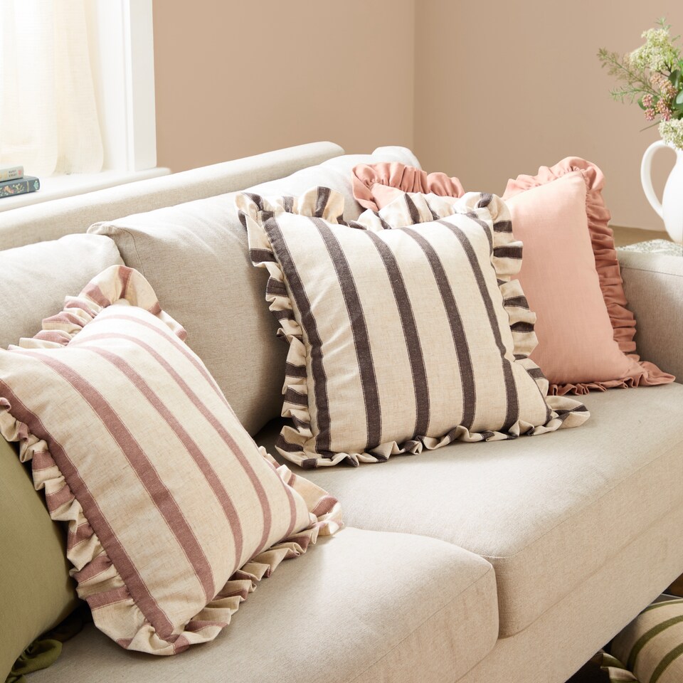 image 1 of Wylder Effie Cotton Ruffle Cushion