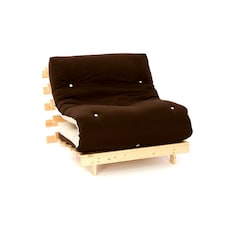 3ft Single Luxury Futon Mattress And Base Set in Chocolate/Cream