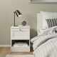 image 7 of Brande Nightstand with1 Frame Drawer in White White