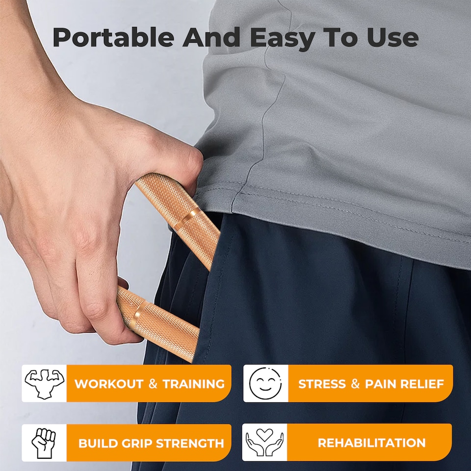 image 1 of Centra Hand Grip Strengthener Metal Non-Slip Gym Trainer Set