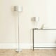 image 3 of ValueLights Bonita Silver Glitter Droplet Shade Floor Lamp & Bulb Silver