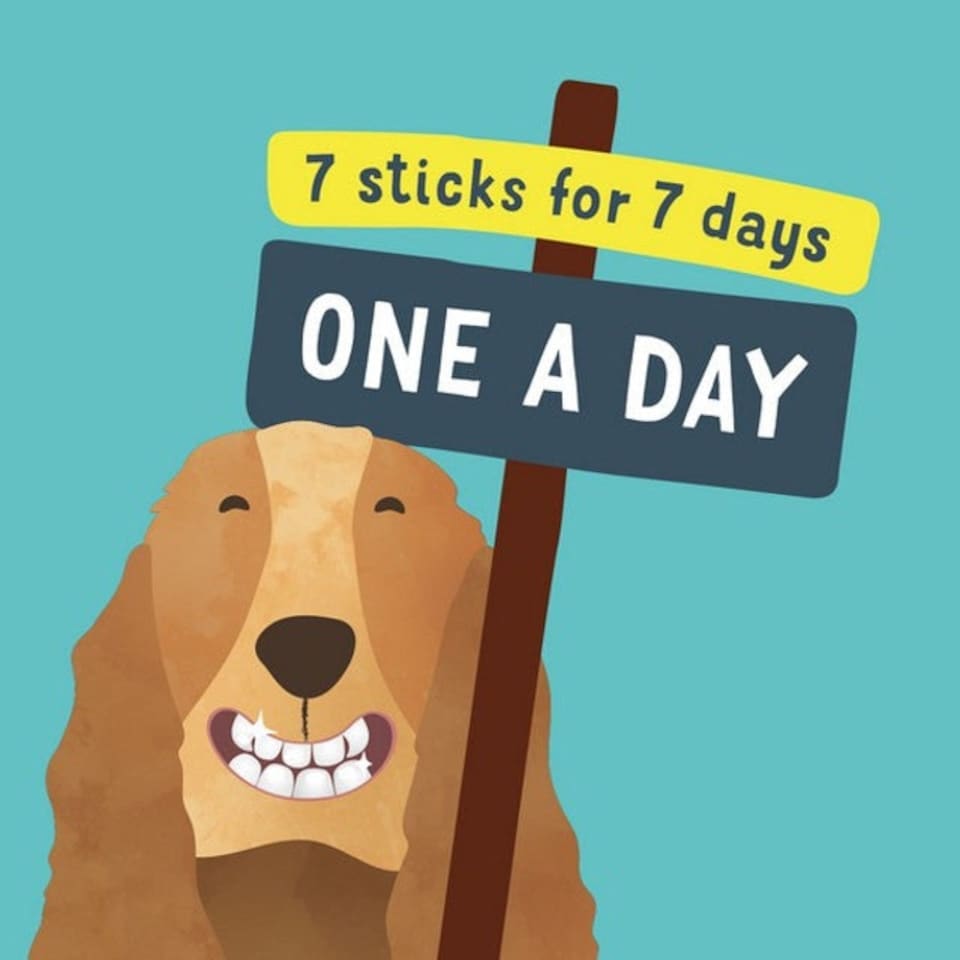 image 1 of Edgard & Cooper Dental for Dogs Strawberry & Mint Small 7 sticks