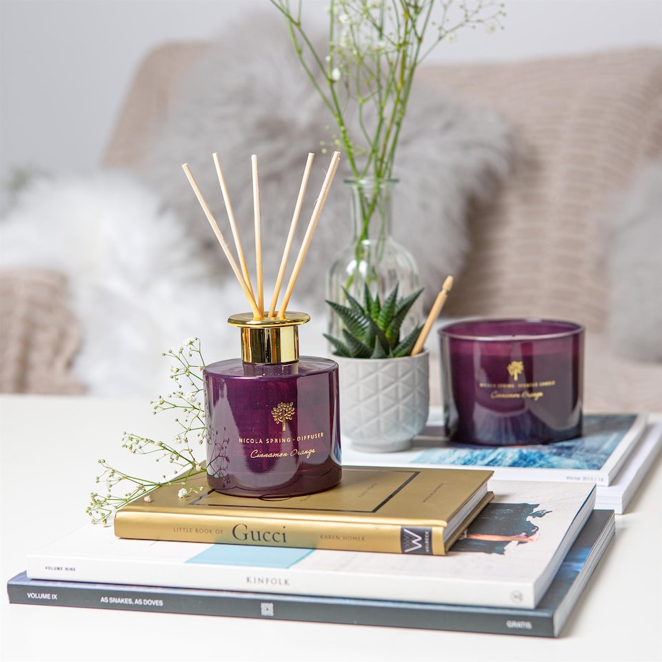 image 1 of Nicola Spring Reed Diffusers - 200ml - Cinnamon & Orange - Pack of 3