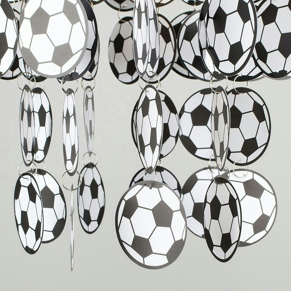image 1 of ValueLights Children's Black And White Football /Nursery Ceiling Pendant Light Shade