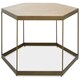 image 1 of Interiors by Premier Hexagonal Brown Coffee Table Brown