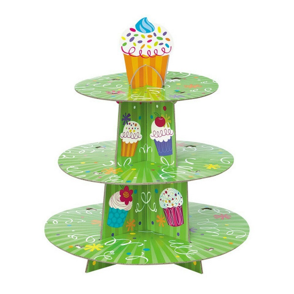 Unique Party Cupcake Tree Stand Green One Size Tesco Groceries