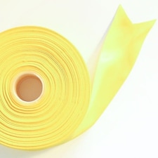 Yellow Satin Faced Ribbon Reel 45mm x 91m