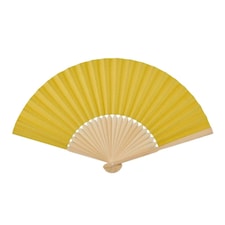 MidOcean Fanny Bamboo Handheld Fan - Yellow - One Size