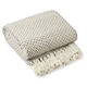 image 1 of Chevron Collection Recycled Cotton Throw in Taupe (50" x 60") Brown | Natural
