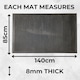 image 7 of Heavy Duty Rubber Scraper Door Mat - 8mm - 140cm x 85cm