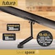 image 7 of Futura Universal TV Wall Mount Bracket for 13-43 Inch TVs Tilt Swivel and 90 Rotation