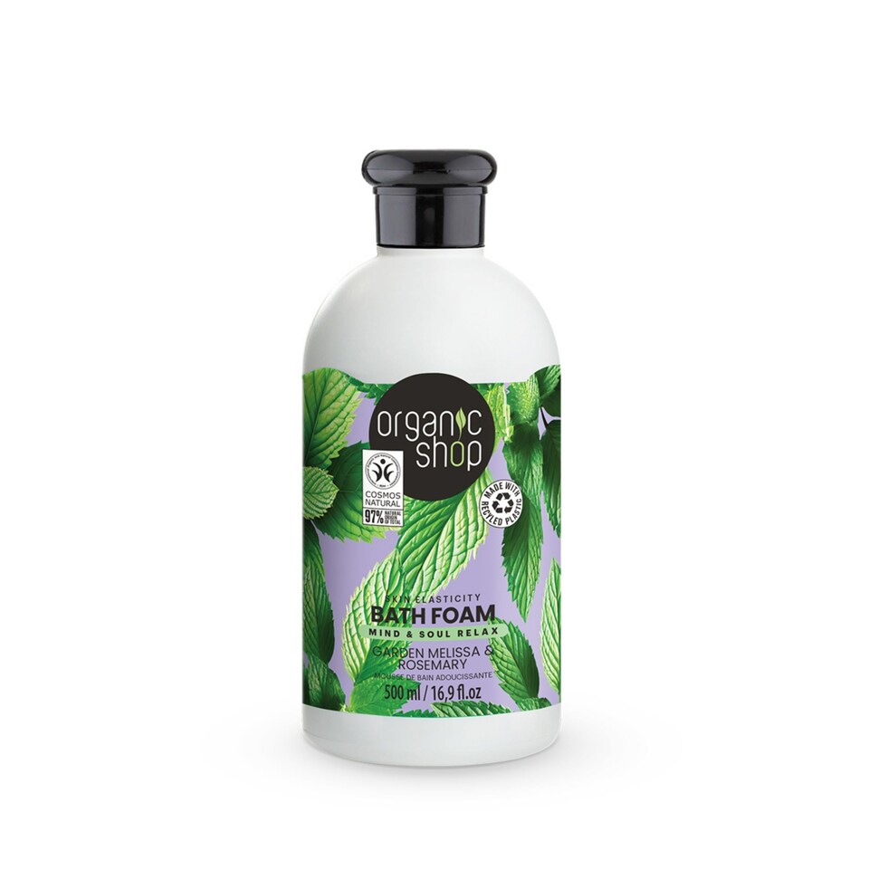 image 1 of Organic Shop Skin Elasticity Bath Foam Melissa & Rosemary 500ml