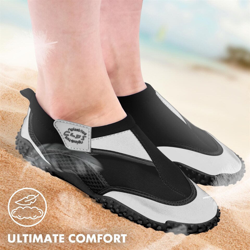 image 1 of GEEZY Unisex Grey Neoprene Slip On Aqua Shoes