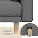 image 4 of Yaheetech Button-tufted Fabric 3-Seater Sofa Bed with 2 Bolster Pillows
