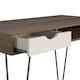 image 4 of Concord desk with storage in brown / grey