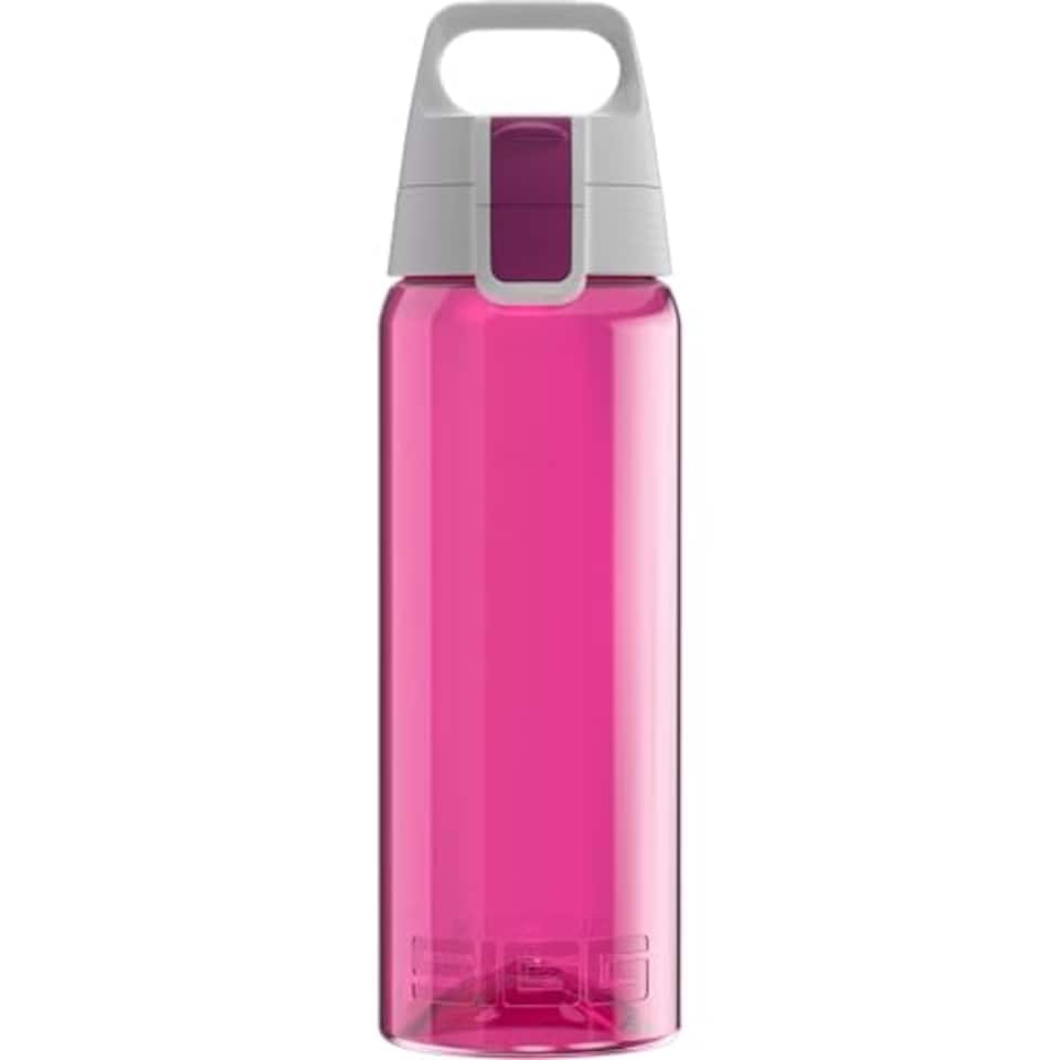 image 1 of Sigg - Tritan Water Bottle - Total Color One Berry - Suitable For Carbonated Beverages - Dishwasher Safe - Leakproof - Featherweight Bpa Free - 0.6L