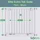 image 3 of Safetots Extra Tall Elite Safety Gate, 71cm - 80cm, Matt White, Extra Tall 96.8cm in Height, Pressure Fit Stair Gate