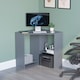 image 1 of Vida Designs Hetton Corner Computer Desk 2 Shelf Home Office Workstation, Grey