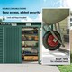 image 5 of Outsunny 8 x 4FT Metal Garden Storage Shed with Double Doors, Green