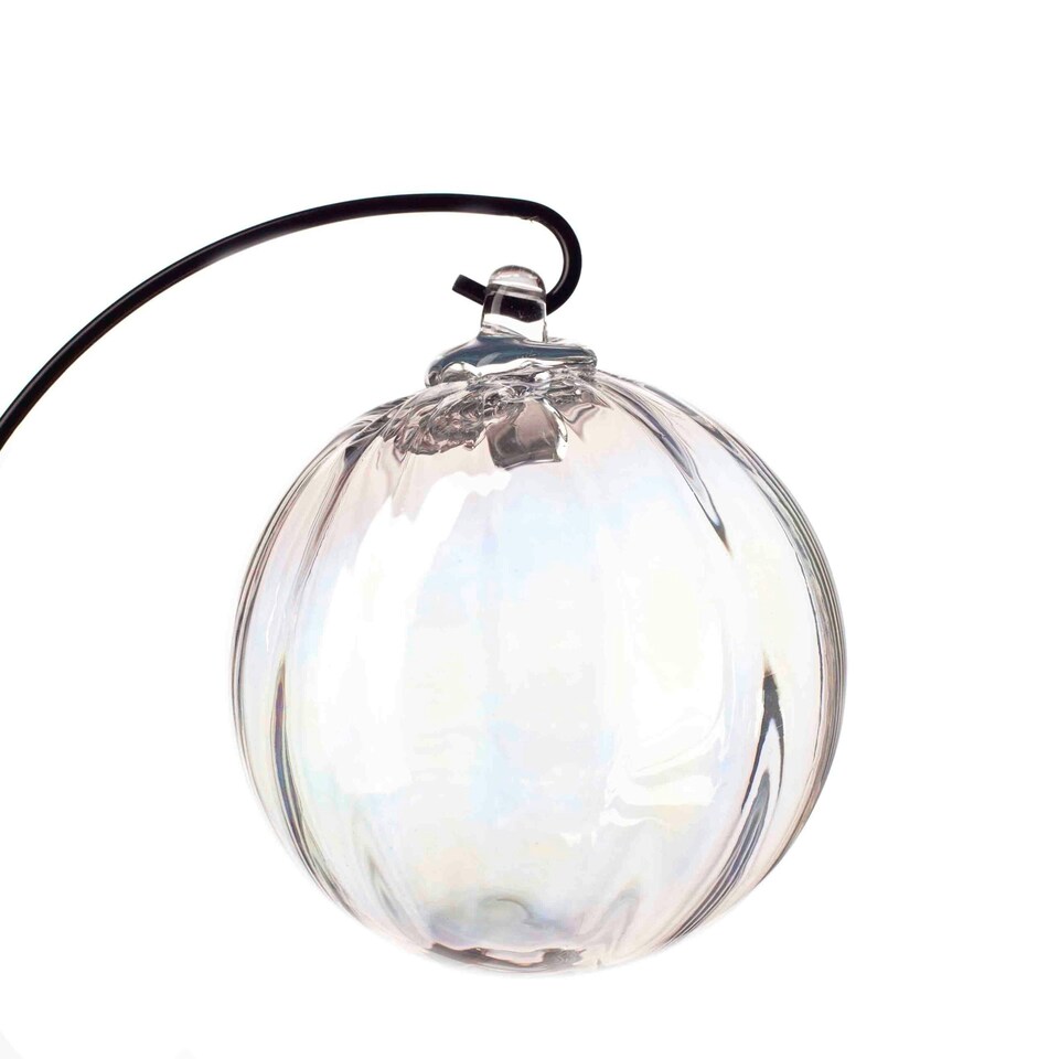 Amelia Art Glass Hanging Friendship Globe Ornament